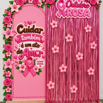 Rai Corujinha Recursos 24 PAINEL OUTUBRO ROSA - CUIDAR TAMBÉM É UM ATO DE AMOR