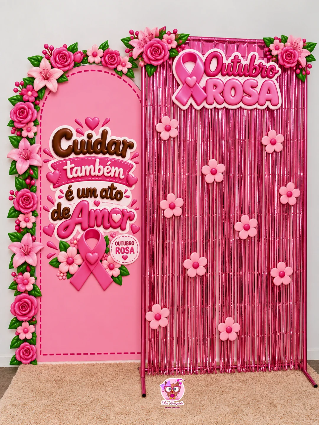 PAINEL OUTUBRO ROSA - CUIDAR TAMBÉM É UM ATO DE AMOR 1 PAINEL OUTUBRO ROSA - CUIDAR TAMBÉM É UM ATO DE AMOR