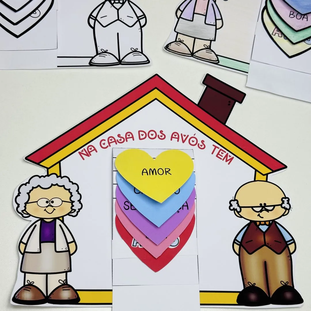 CARTÃOZINHO "NA CASA DOS AVÓS TEM.."