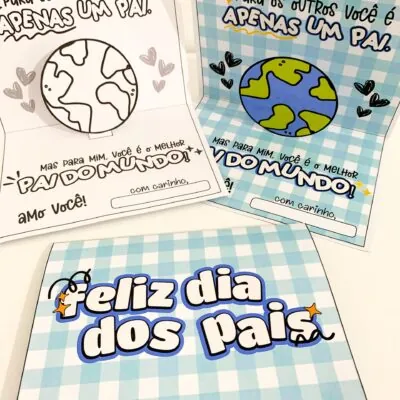 Rai Corujinha Recursos 29 CARTÃO DIA DOS PAIS - MELHOR PAI DO MUNDO