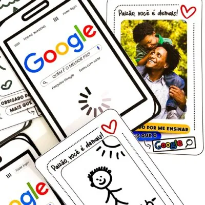 Rai Corujinha Recursos 24 CARTÃO DIA DOS PAIS - GOOGLE