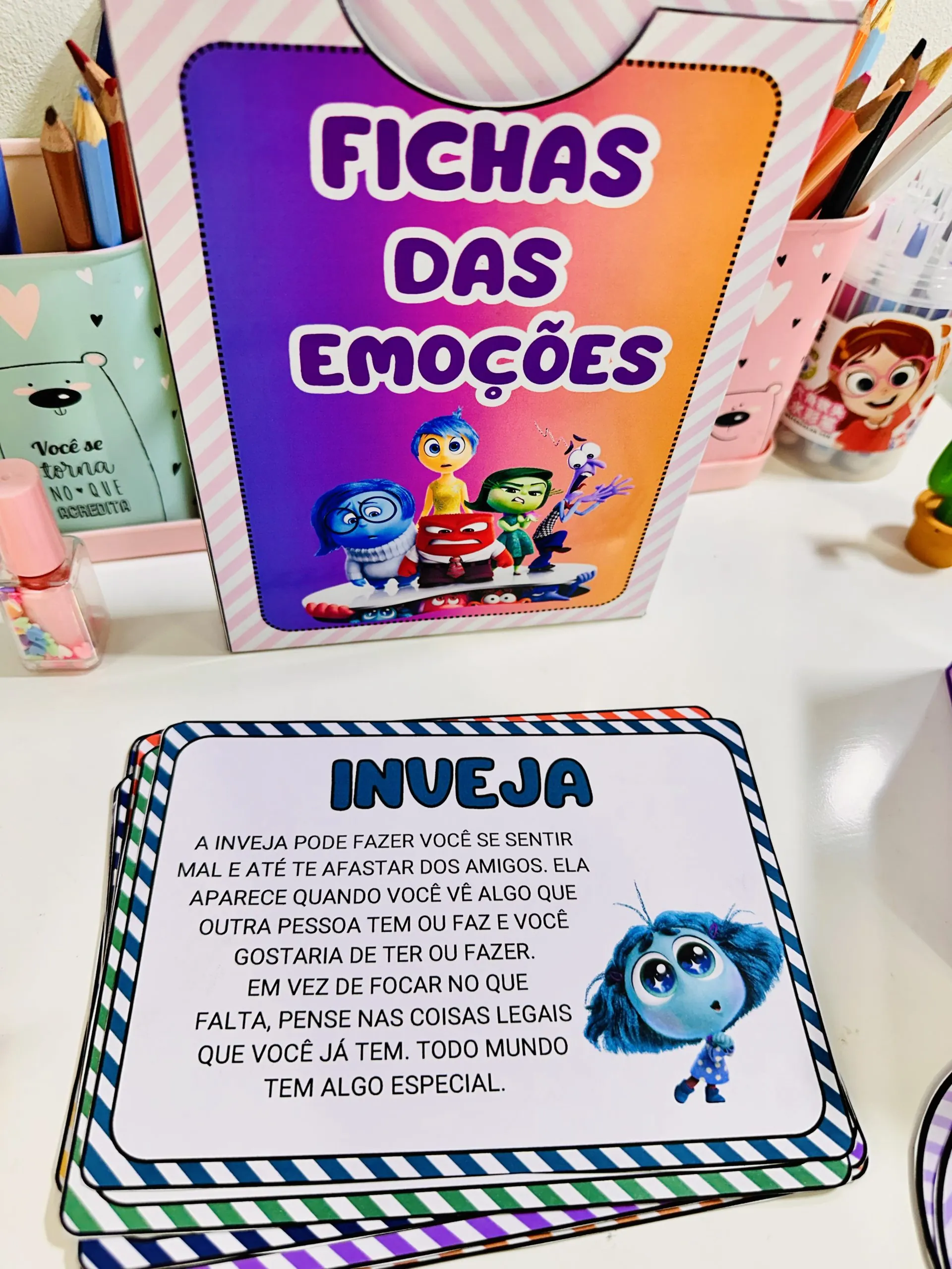 FICHAS DAS EMOÇÕES E QUIZ DE PERGUNTAS 4 FICHAS DAS EMOÇÕES E QUIZ DE PERGUNTAS - Imagem 4