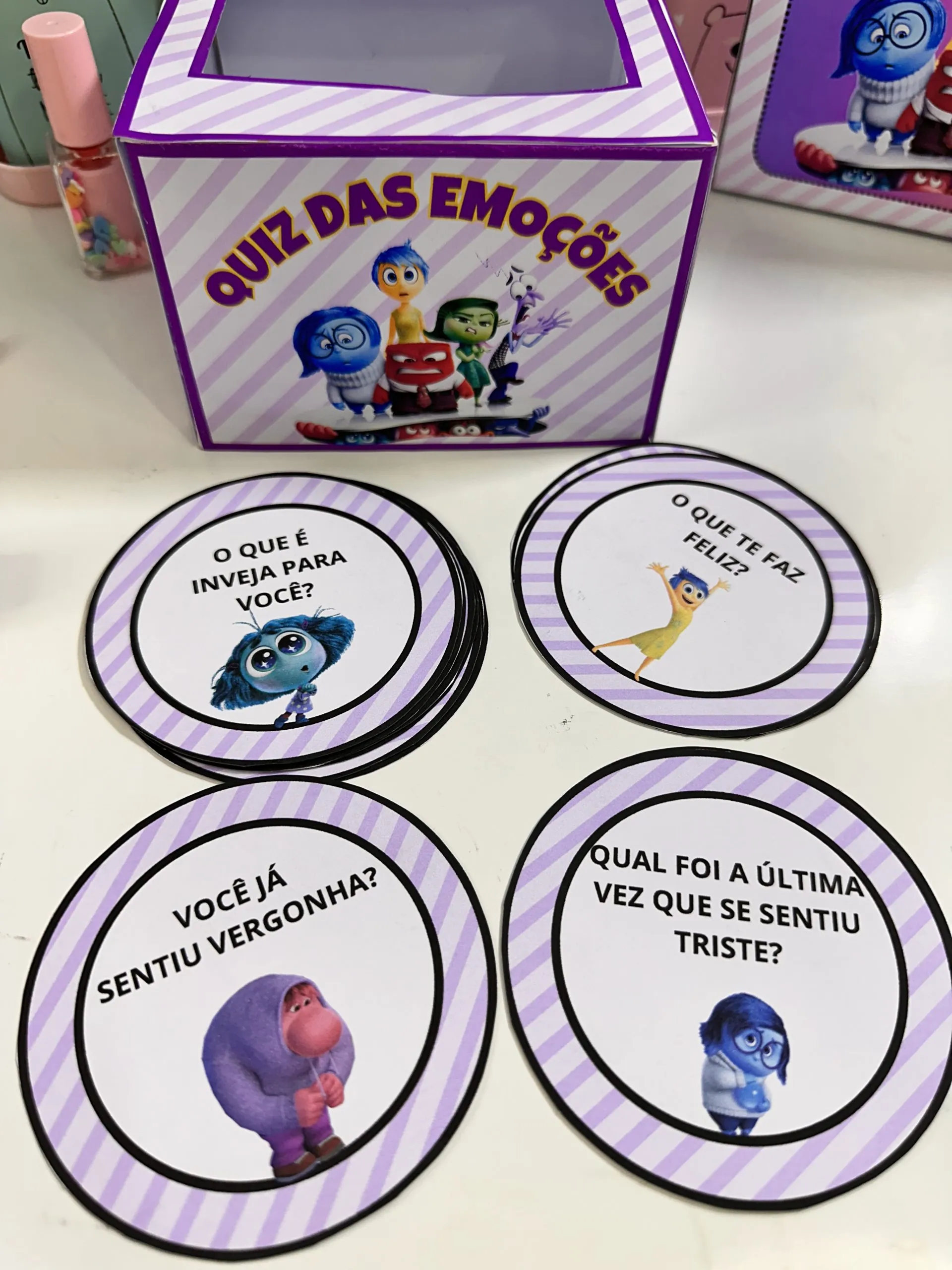 FICHAS DAS EMOÇÕES E QUIZ DE PERGUNTAS 2 FICHAS DAS EMOÇÕES E QUIZ DE PERGUNTAS - Imagem 2