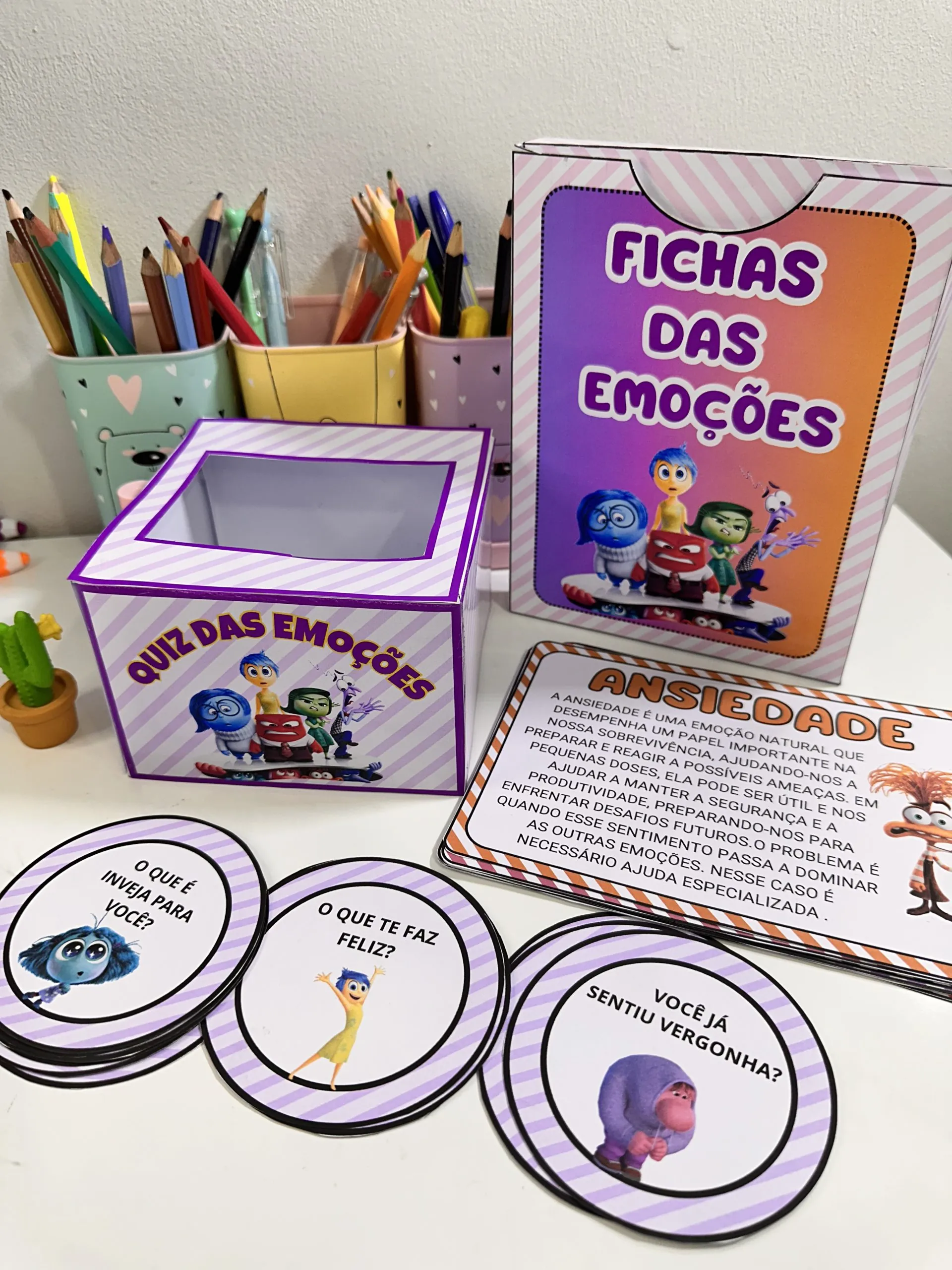 FICHAS DAS EMOÇÕES E QUIZ DE PERGUNTAS 1 FICHAS DAS EMOÇÕES E QUIZ DE PERGUNTAS