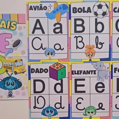 ALFABETO DE PAREDE DIVERTIDAMENTE