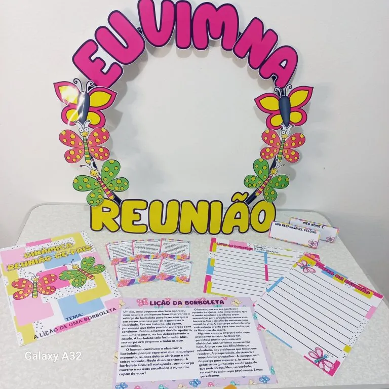 KIT REUNIÃO A LIÇÃO DE UMA BORBOLETA