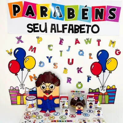 KIT PARABÉNS SEU ALFABETO