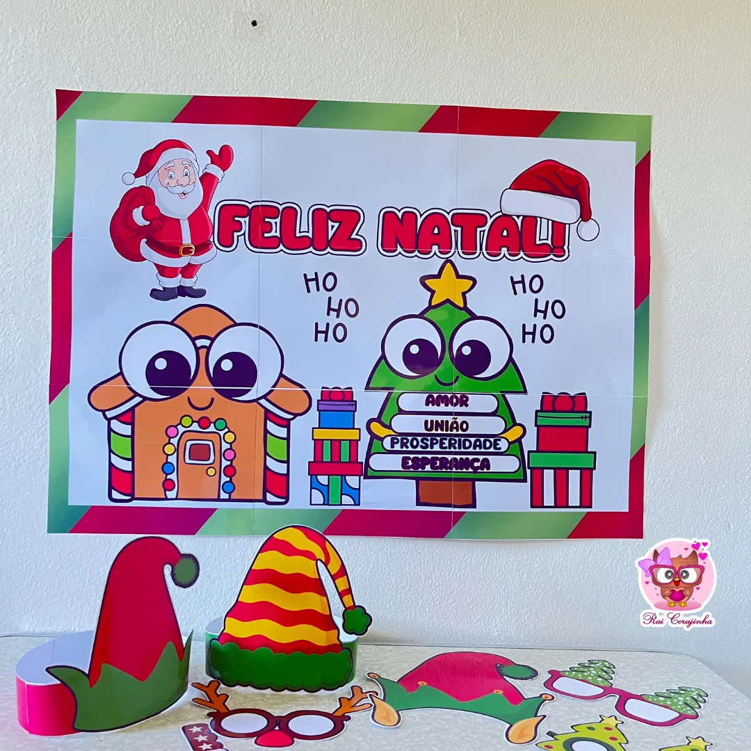 Rai Corujinha Recursos 21 Kit Painel de Natal