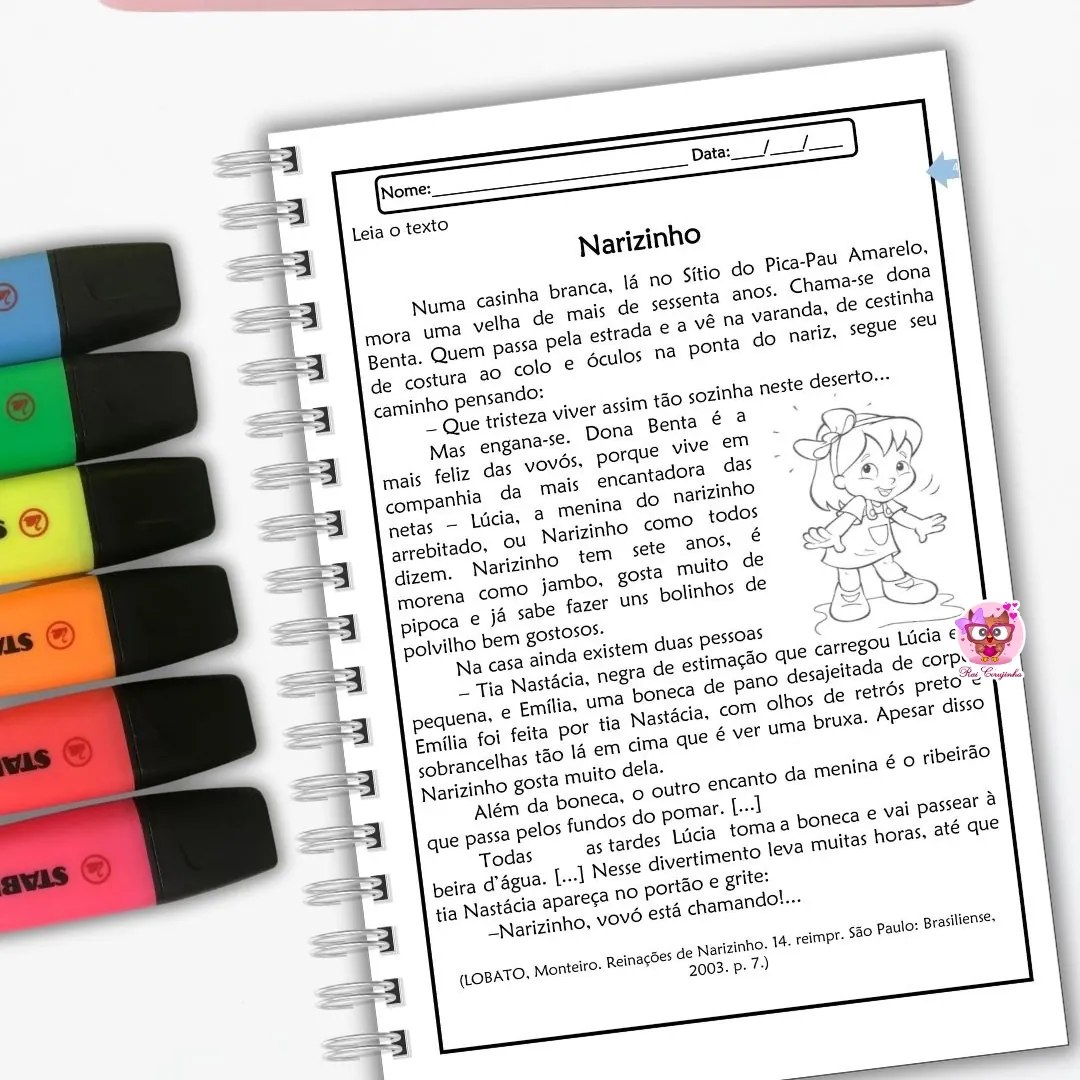 Caderno de Leitura e Interpretação de Textos 2 Caderno de Leitura e Interpretação de Textos - Imagem 2