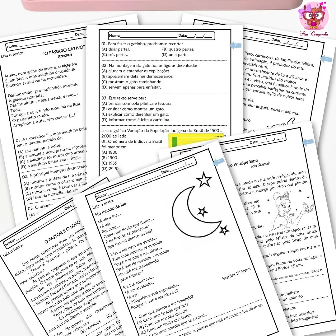 Caderno de Leitura e Interpretação de Textos 3 Caderno de Leitura e Interpretação de Textos - Imagem 3