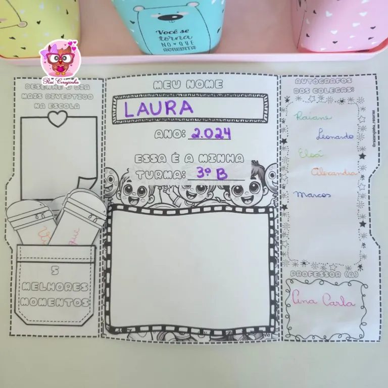 Rai Corujinha Recursos 21 Lapbook Melhores Momentos