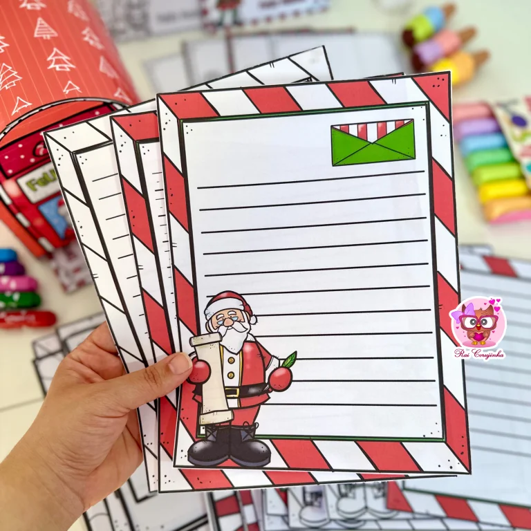 Rai Corujinha Recursos 29 Kit Cartas de Natal