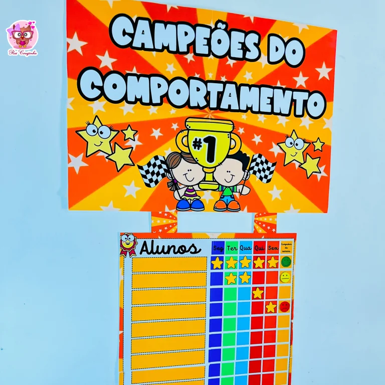 Painel Campeões do Comportamento – Quadro de Comportamento para Sala de Aula PDF – PDF para imprimir