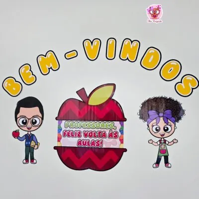 Rai Corujinha Recursos 29 MINI PAINEL VOLTA ÀS AULAS PROFESSOR