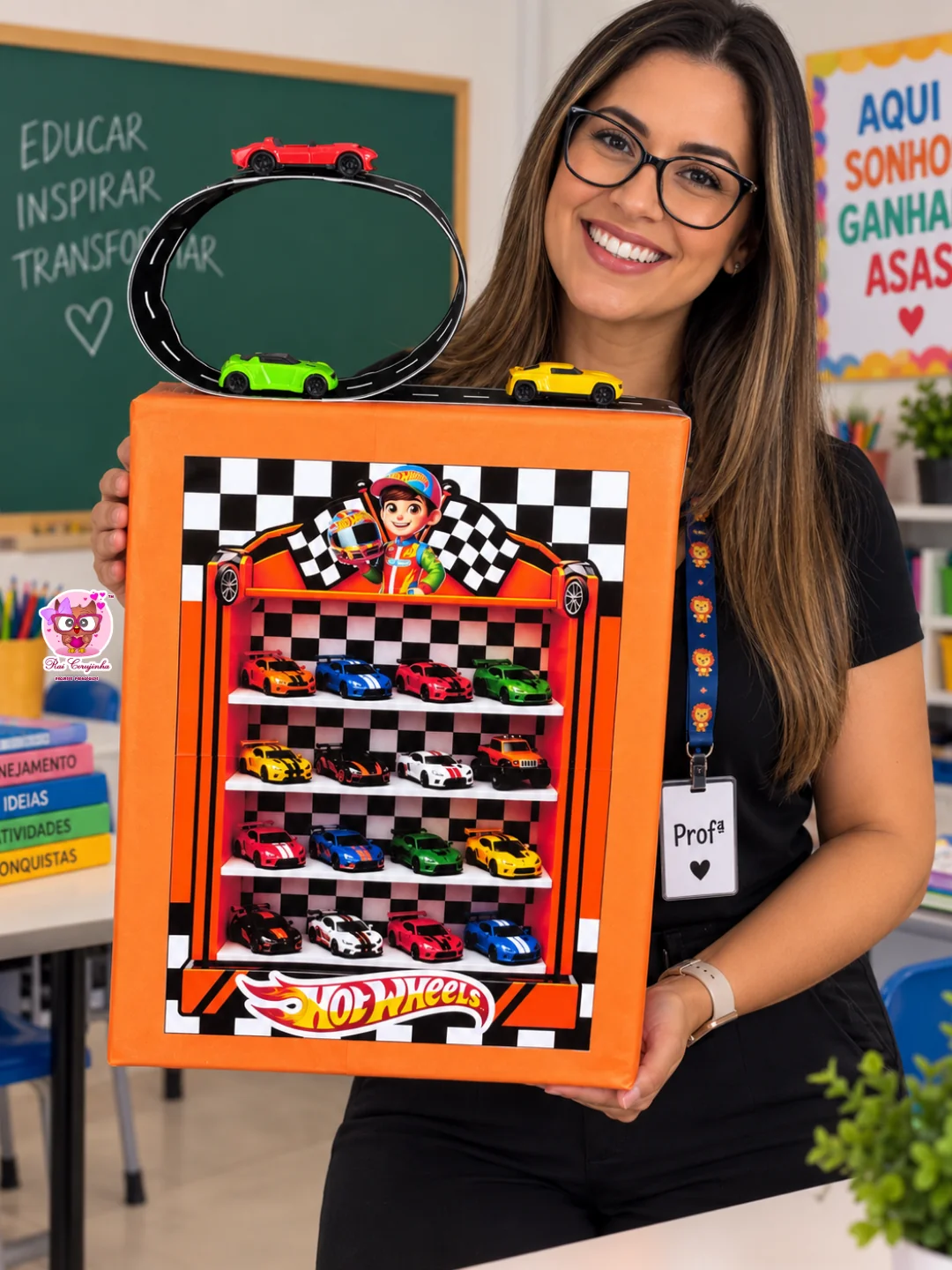 KIT MOCHILA MALUCA 4 (3 materiais) 1 MOCHILA MALUCA HOT WHEELS